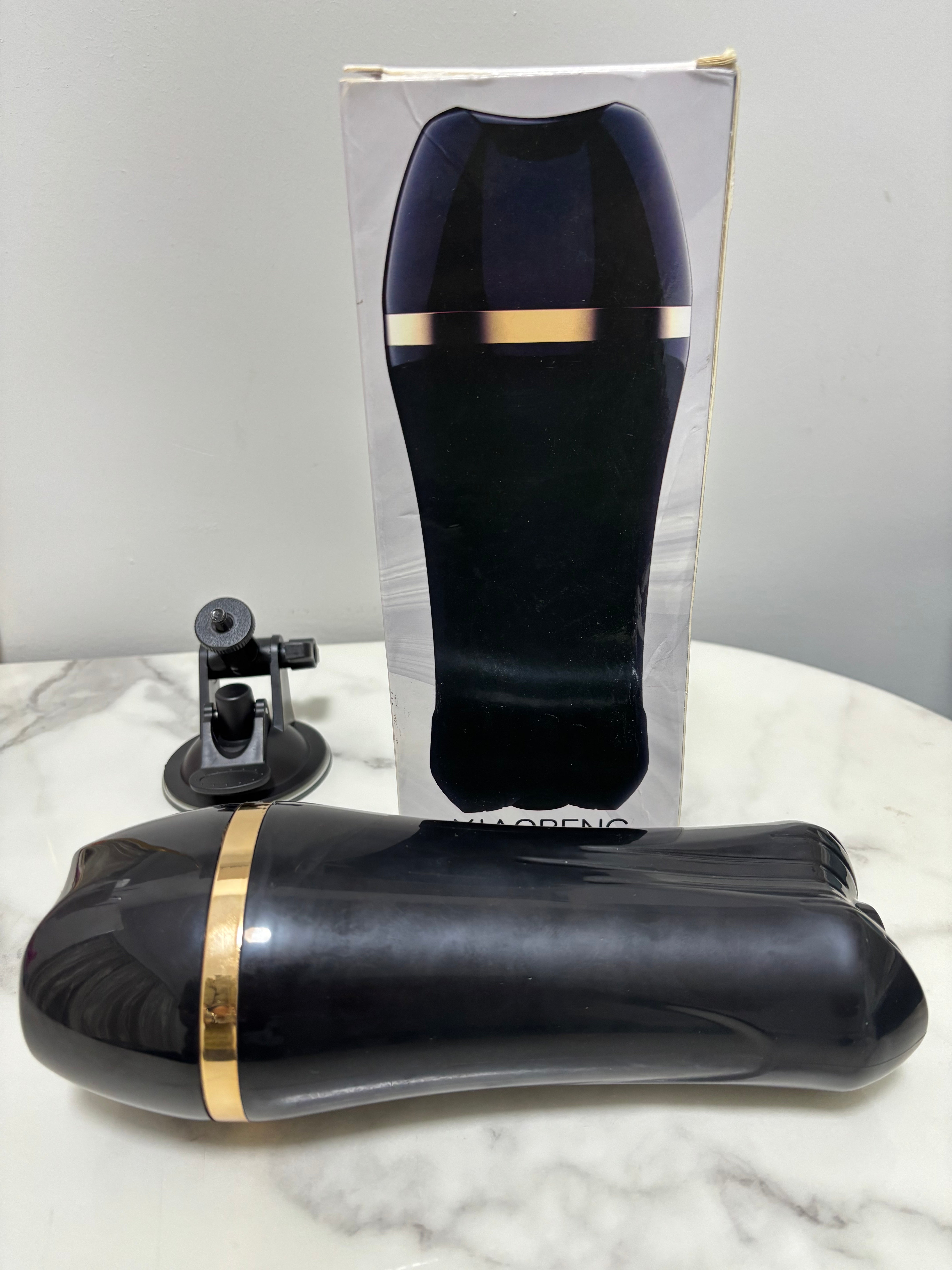 Men’s Suction-Cup Intimate Massager | Soft Realistic Sleeve, Removable & Easy to Clean|جهاز تدليك حميمي للرجال بقاعدة شفط | غلاف ناعم واقعي قابل للفك والتنظيف