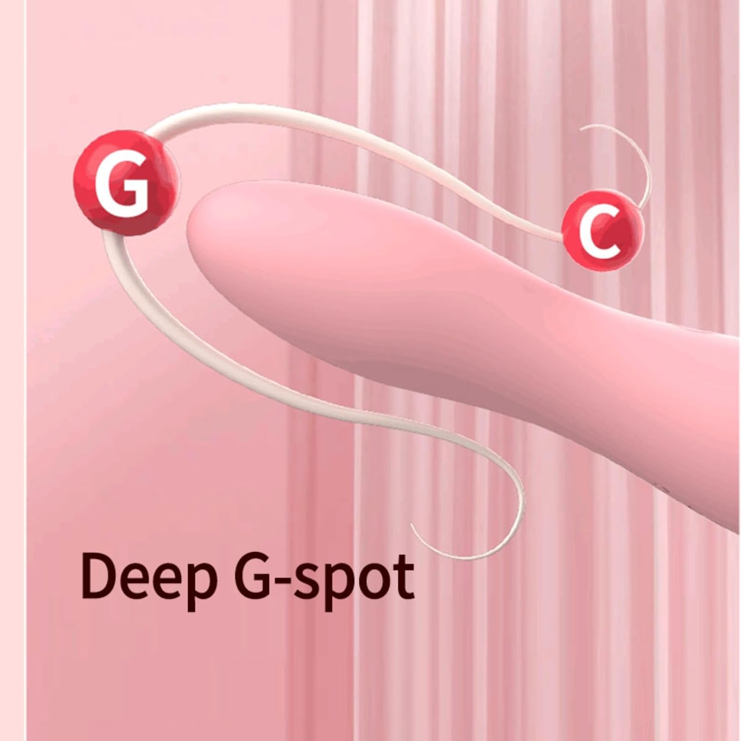 Dual-Ended 10-Mode Quiet Waterproof Vibrating Massager – Soft Rounded Head, Two-Button Control & Ergonomic Handle(هاز تدليك اهتزازي مزدوج الطرفين بـ10 أوضاع – تشغيل هادئ ومقاوم للماء مع رأس ناعم ومقبض مريح)