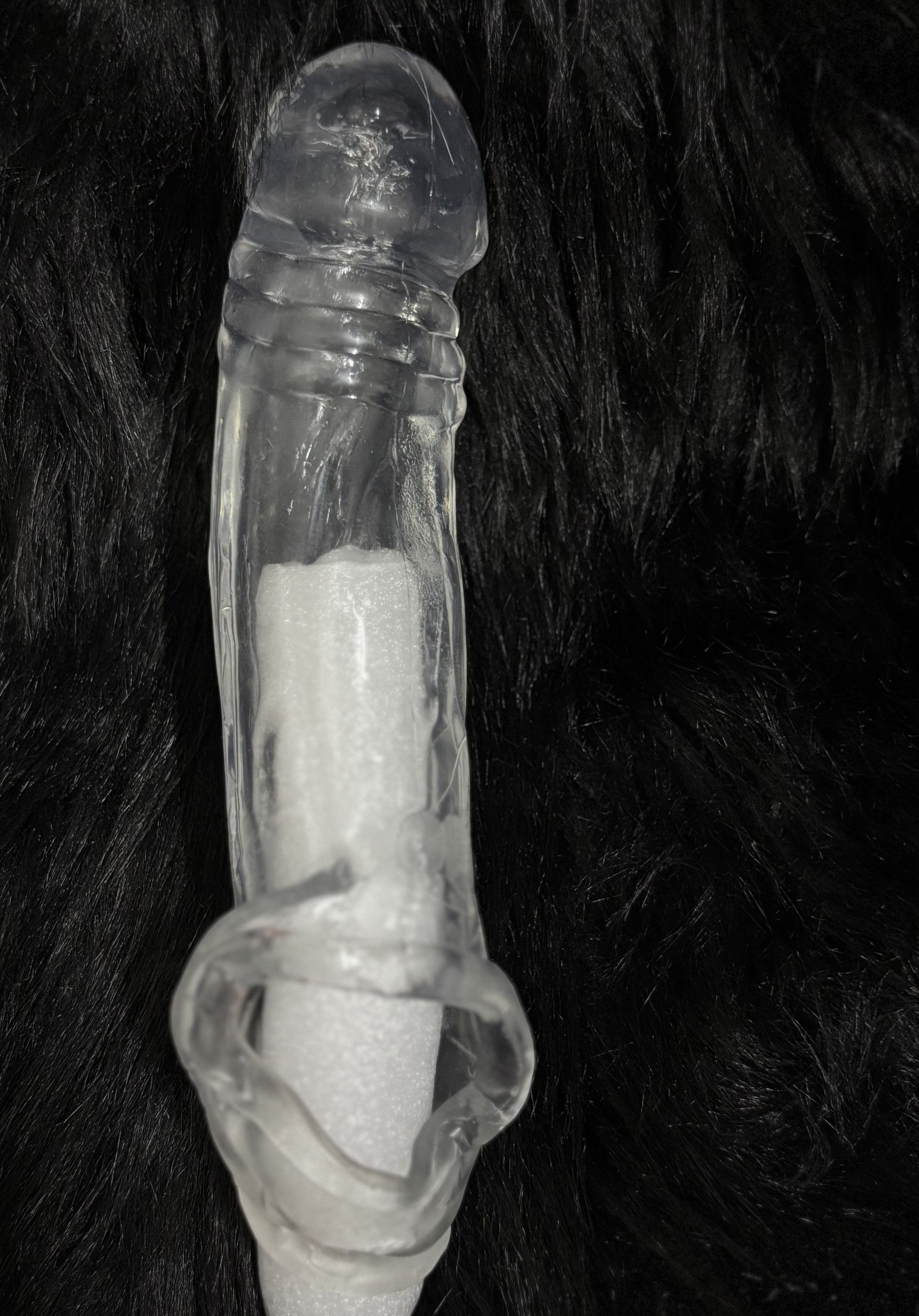 Crystal-Clear Curved Extension Sleeve with Support Ring(كم شفاف منحني لزيادة الطول والسُمك مع حلقة دعم ثابتة)