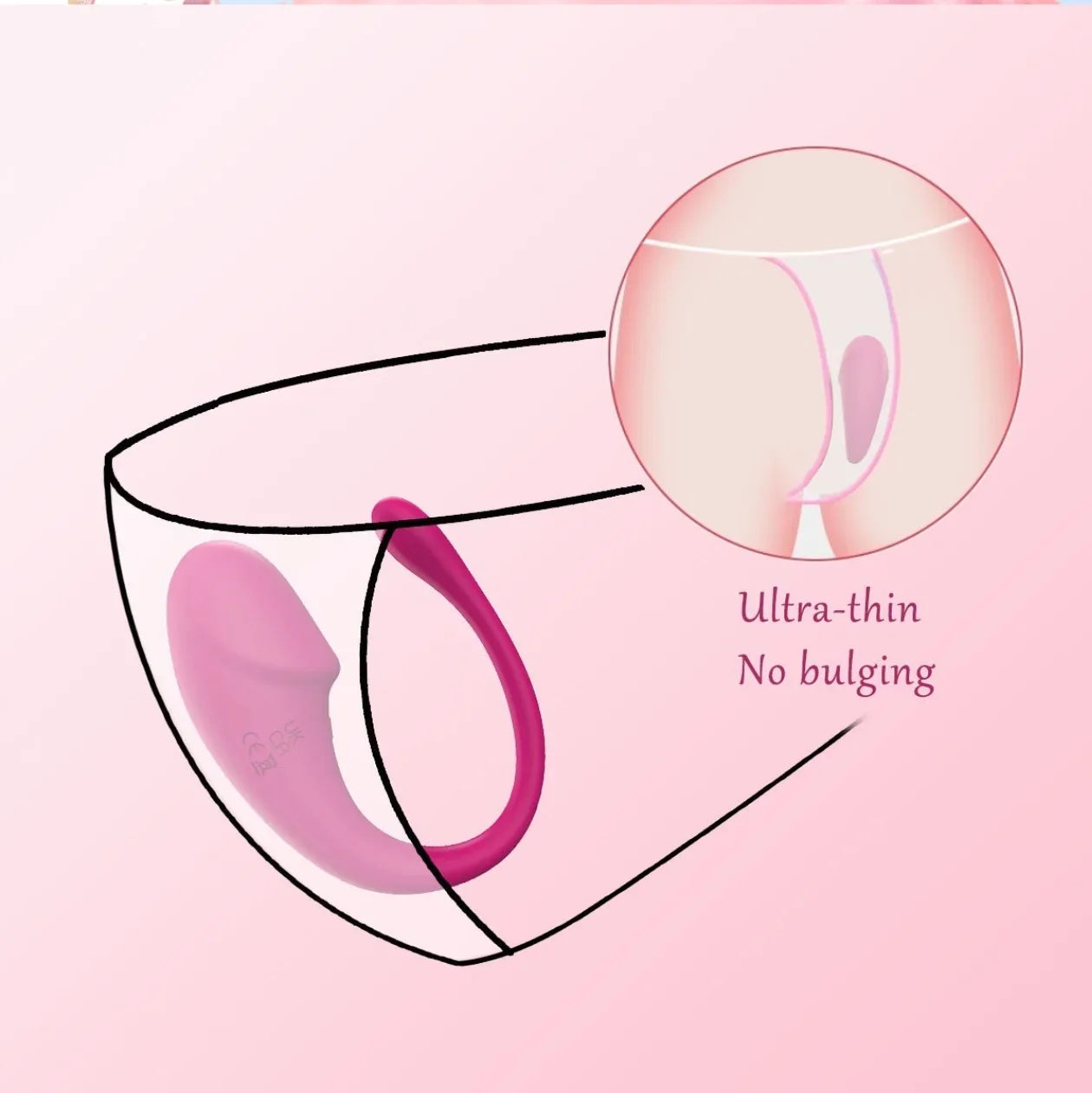 App-Controlled Wearable Couples Vibrator – 10 Vibration Modes, Flexible Fit & Dual-Stimulation Design（جهاز اهتزاز قابل للارتداء للأزواج بتحكم عبر التطبيق – 10 أوضاع اهتزاز وتصميم مرن مزدوج التحفيز）