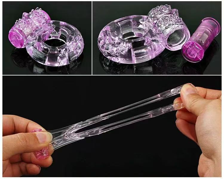 Soft Stretchy Wearable Vibrating Ring |هزاز صغير قابل للإزالة وسهل التنظيفحلقة اهتزاز
