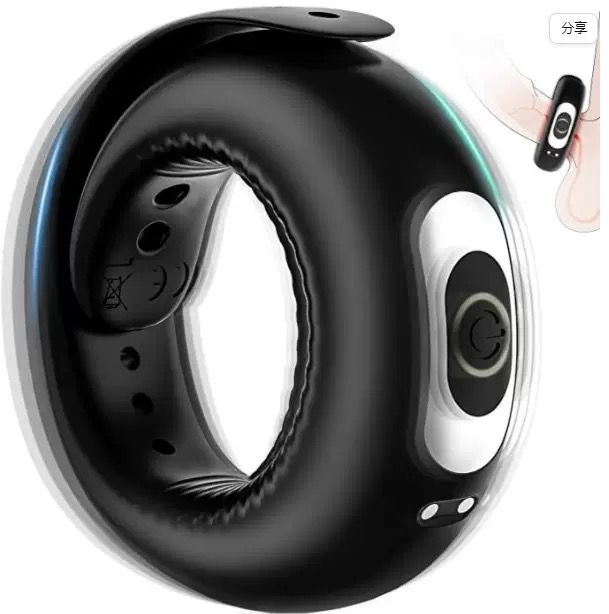 Dual-Stimulation Vibrating Cock Ring with Curved Massage Tips(حلقة اهتزاز مزدوجة التحفيز مع رؤوس تدليك منحنية)
