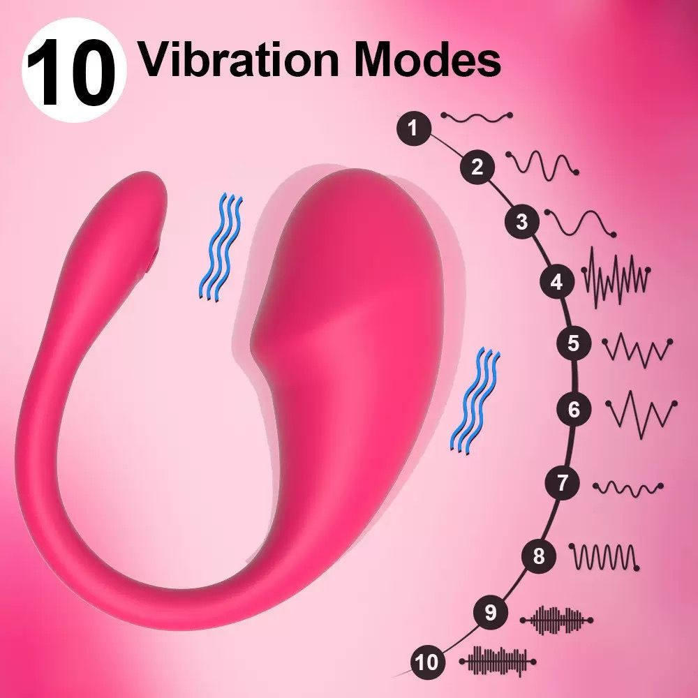 App-Controlled Wearable Couples Vibrator – 10 Vibration Modes, Flexible Fit & Dual-Stimulation Design（جهاز اهتزاز قابل للارتداء للأزواج بتحكم عبر التطبيق – 10 أوضاع اهتزاز وتصميم مرن مزدوج التحفيز）