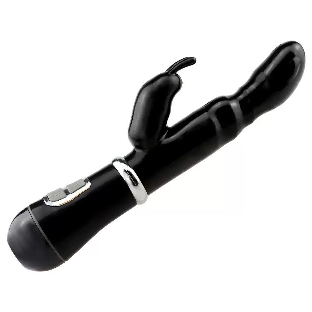 Dual-Stimulation Rabbit Vibrating Massager – Multi-Mode Control, Ergonomic Curved Design & Personal Comfort（جهاز تدليك اهتزازي مزدوج التحفيز بتصميم أذن الأرنب – أوضاع متعددة وتصميم منحني مريح للاستخدام الشخصي للبالغين）