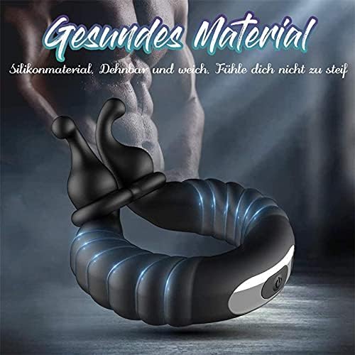 Dual-Stimulation Vibrating Cock Ring with Curved Massage Tips(حلقة اهتزاز مزدوجة التحفيز مع رؤوس تدليك منحنية)