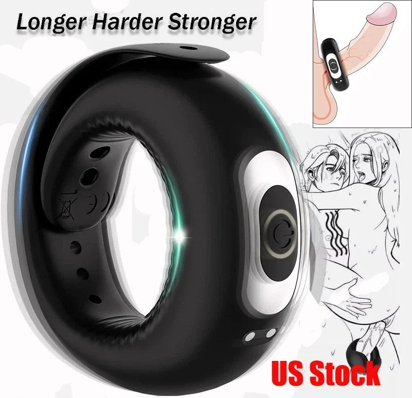 Dual-Stimulation Vibrating Cock Ring with Curved Massage Tips(حلقة اهتزاز مزدوجة التحفيز مع رؤوس تدليك منحنية)